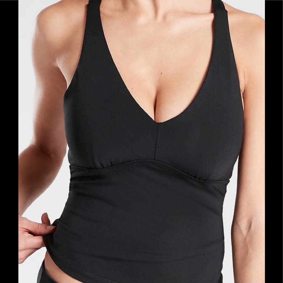 Nwt-Athleta Crock Back Triangle Tankini, St
